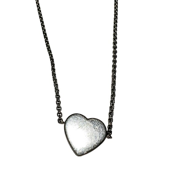 Michael Kors Silver-Tone Heart Adjustable Slide Chain Bracelet Logo Pave Crystal - Picture 2 of 3